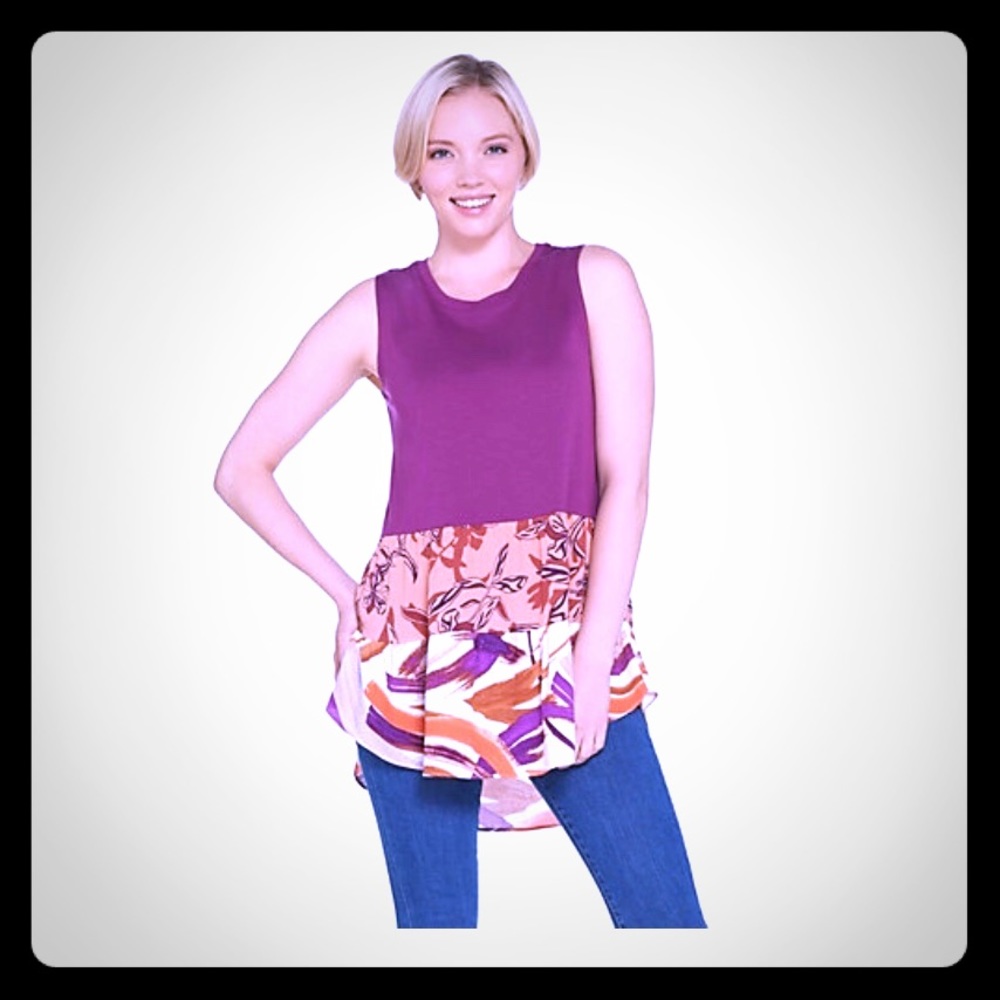 Logo by Lori Goldstein cotton modal tank